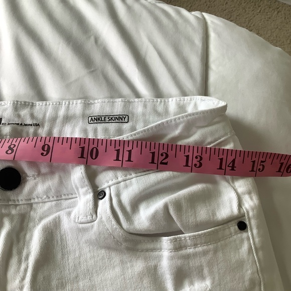 A’2nd by Special A Jeans White Mid Rise Skinny Ankle Jeans Size 7 - Picture 6 of 10